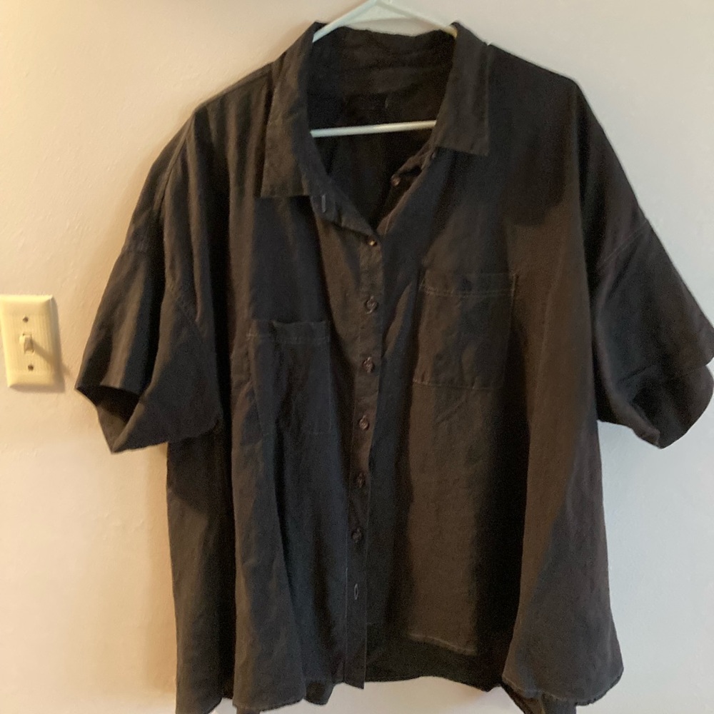 Tradlands Box Top - Dyed Charcoal